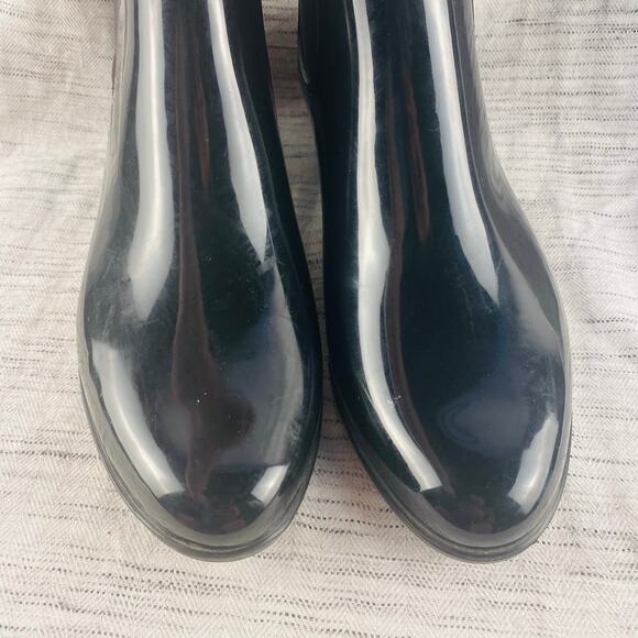 Marc Fisher Rainy2 Black Rubber Chelsea Boots Size 10 - Picture 3 of 9